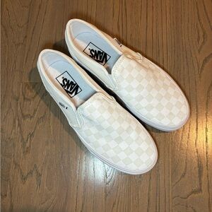 Women’s Vans Classic Slip-on Checkerboard Shoe: Women’s 8